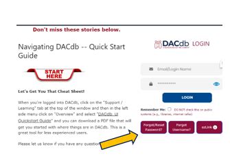 dandb login|dacdb district 6930.